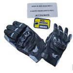 GUANTES NEGRO PROTECTOR NUDILLOS GRIS B-2605 MASS