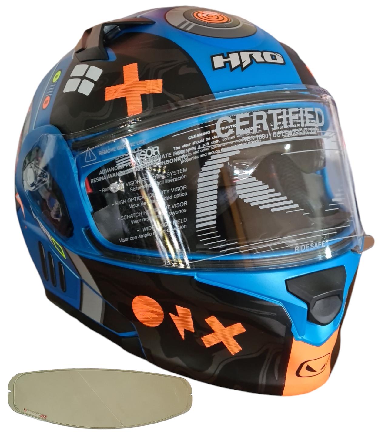1721353471_CASCO20AZUL20HRO.jpeg CASCO AZUL MATE NARANJA BOT 3420 HRO - Imagen 1