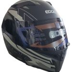 CASCO MODULAR MOD BOSS  DISEÑO: T68  COL NEGRO GRIS MATE VI: NEGRO CLARO EDGE