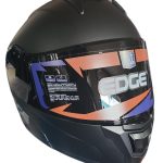 CASCO MODULAR BOSTON DISEÑO SOLIDO NEGRO MATE CON STOP VIS OSCURO EDGE