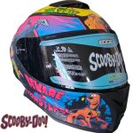 CASCO INTEGRAL DISENO SCOOBY DOO COLOR VARIOS MATE VISOR DARK LIGHT  EDGE