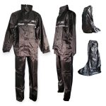 TRAJE IMPERMEABLE NEGRO + CUBRE ZAPATOS WOLF