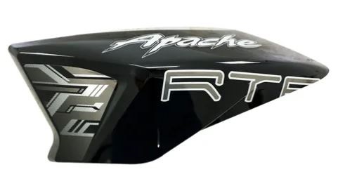 1758757306_1587872201_2LH20NEGRO.jpg SPOILER COBERTOR DE TANQUE NEGRO LH APACHE 180 TVS - Imagen 1