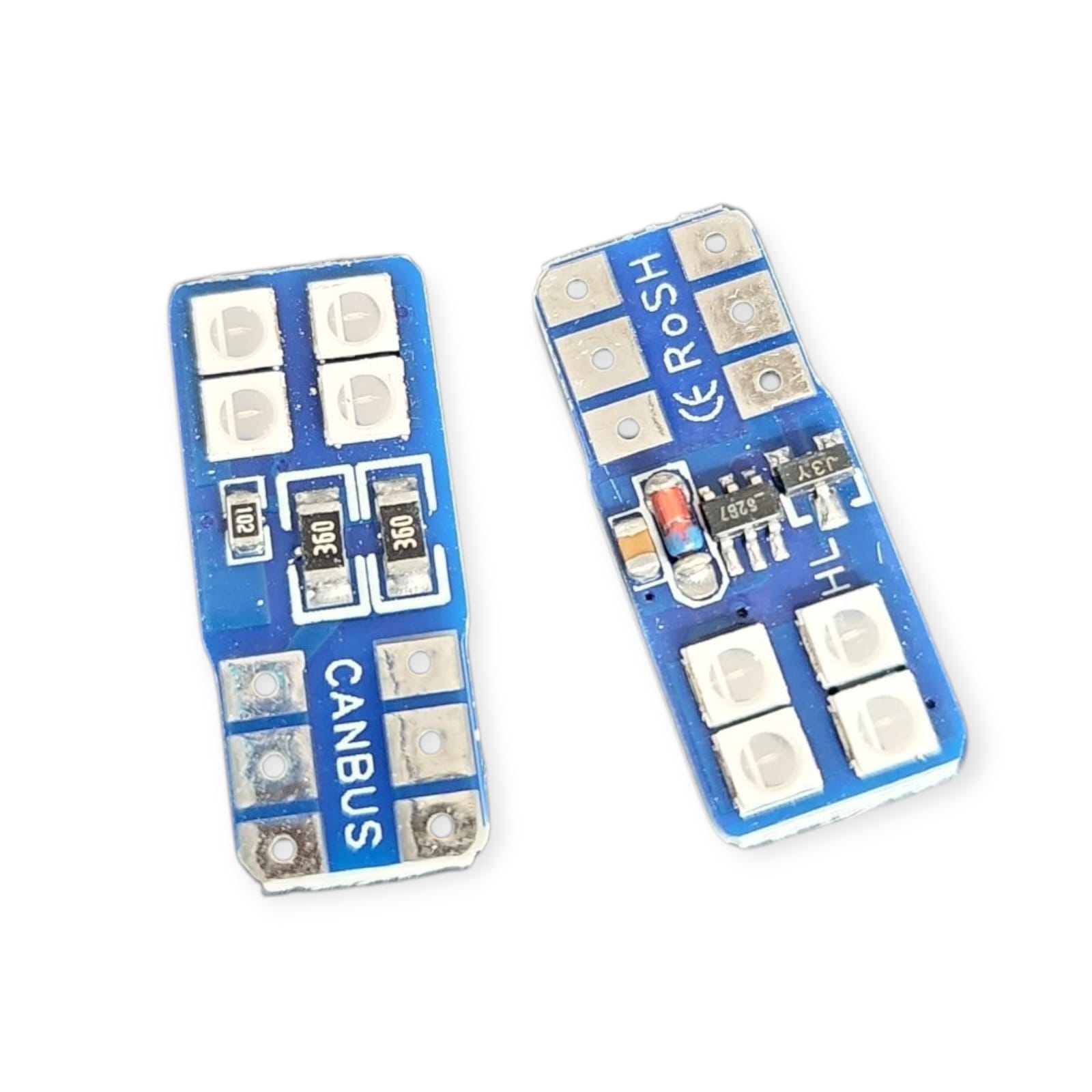1759197392_LUZ20T201020AZUL.jpeg KIT BOMBILLA T10 PEQUEÑA LED FIJA/FLASHEO ECOM LIGHT - Imagen 1