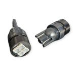 KIT BOMBILA T10 CASCASA NEGRA LED FLASHEO CRUZ ECOM LIGHT