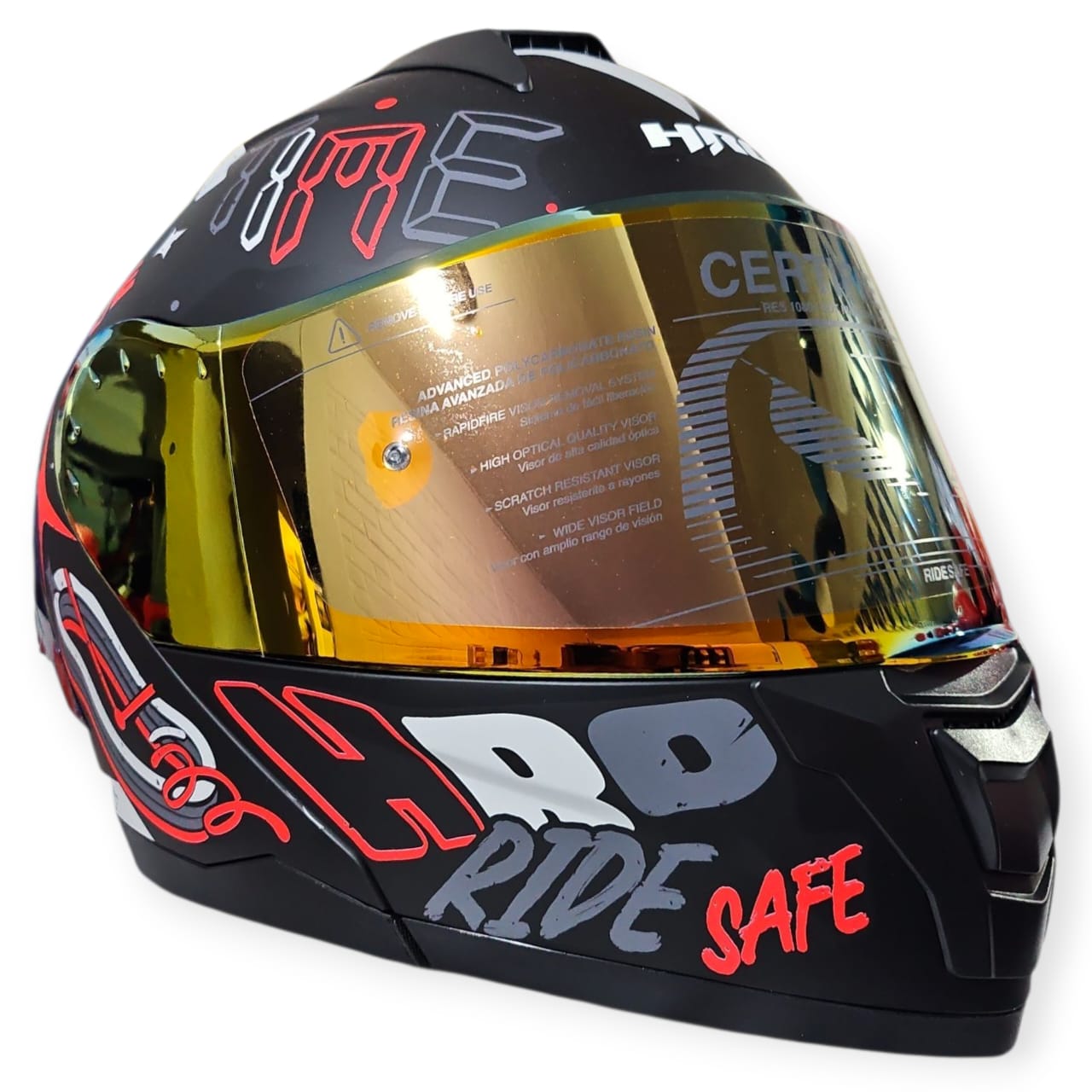 1759280956_CASCO20GRIS20ROJO.jpeg CASCO MODULAR NEGRO ROJO GRIS ALERON IRIDIUM OUTSIDER HRO 3480 M - Imagen 1