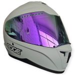 CASCO INTEGRAL EXTREME GRIS VISOR IRIS MORADO EDGE