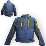 CHUMPA JACKET CASUAL CON PROTECION SPORT AZUL AMARILLO EDGE