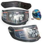 VISOR PARA CASCO INTEGRAL MODELO: FRANKIE - COLOR: NEGRO CLARO EDGE