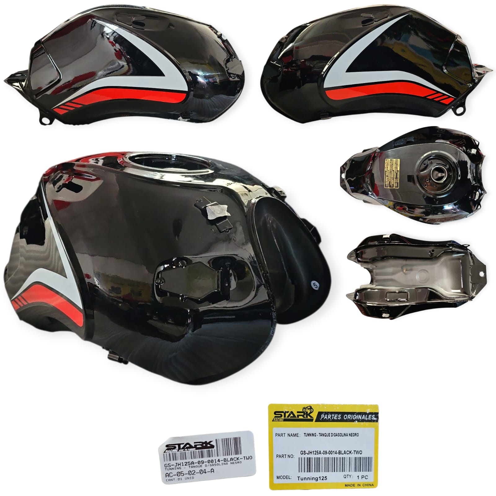 1764205951_TANQUE20TUNNING20.jpeg TANQUE NEGRO TUNNING 125 FREEDOM - Imagen 1