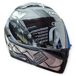 CASCO MODULAR GRIS MATE GRIS CON OJOS FULLGAS 3400 HRO