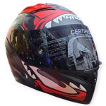 CASCO MODULAR NEGRO MATE ROJO ONIMASK-EVO L VISOR REVO HRO