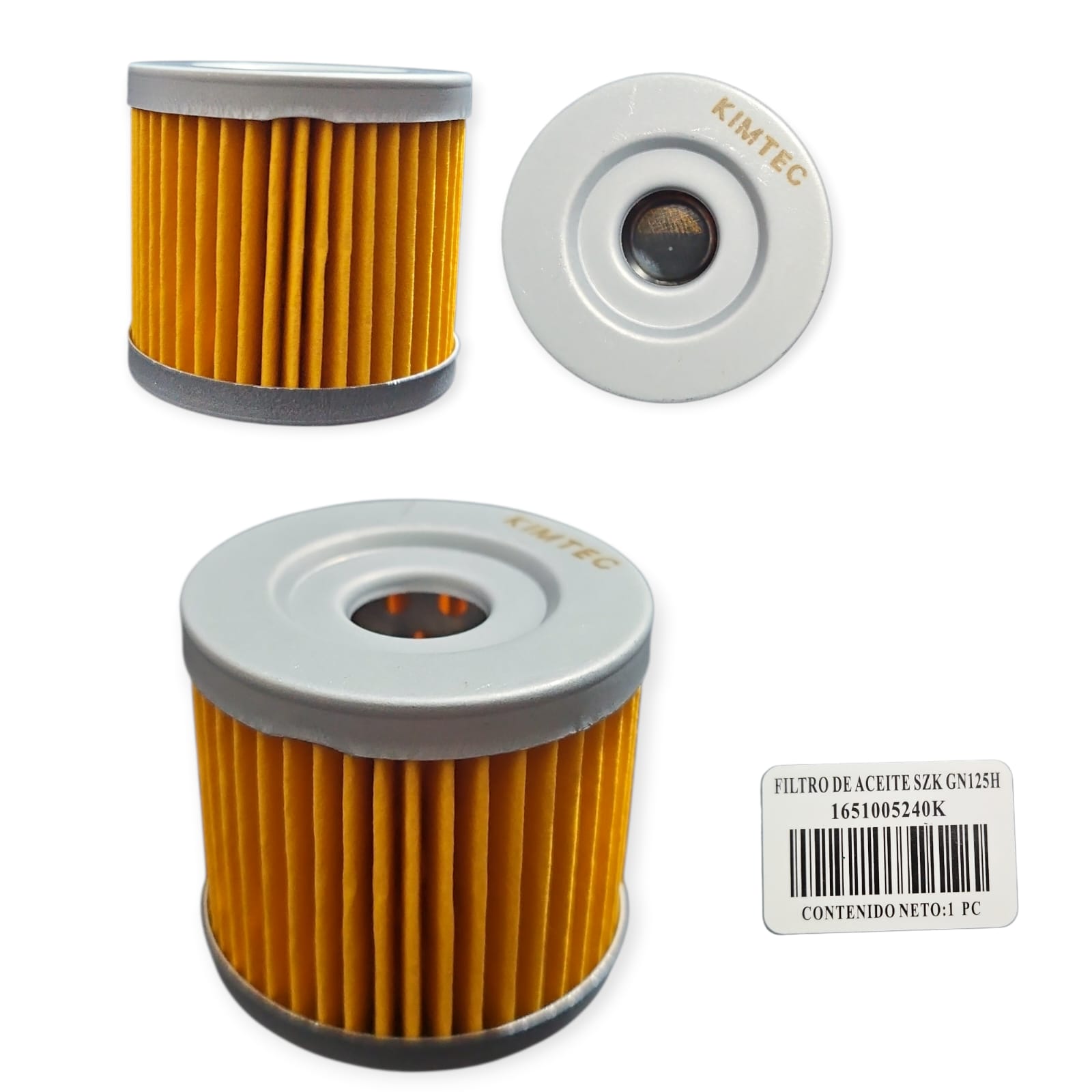 1766338273_FILTRO20KYMTEC.jpeg FILTRO DE ACEITE APACHE 160 180 200 GN 125 KIMTEC - Imagen 1