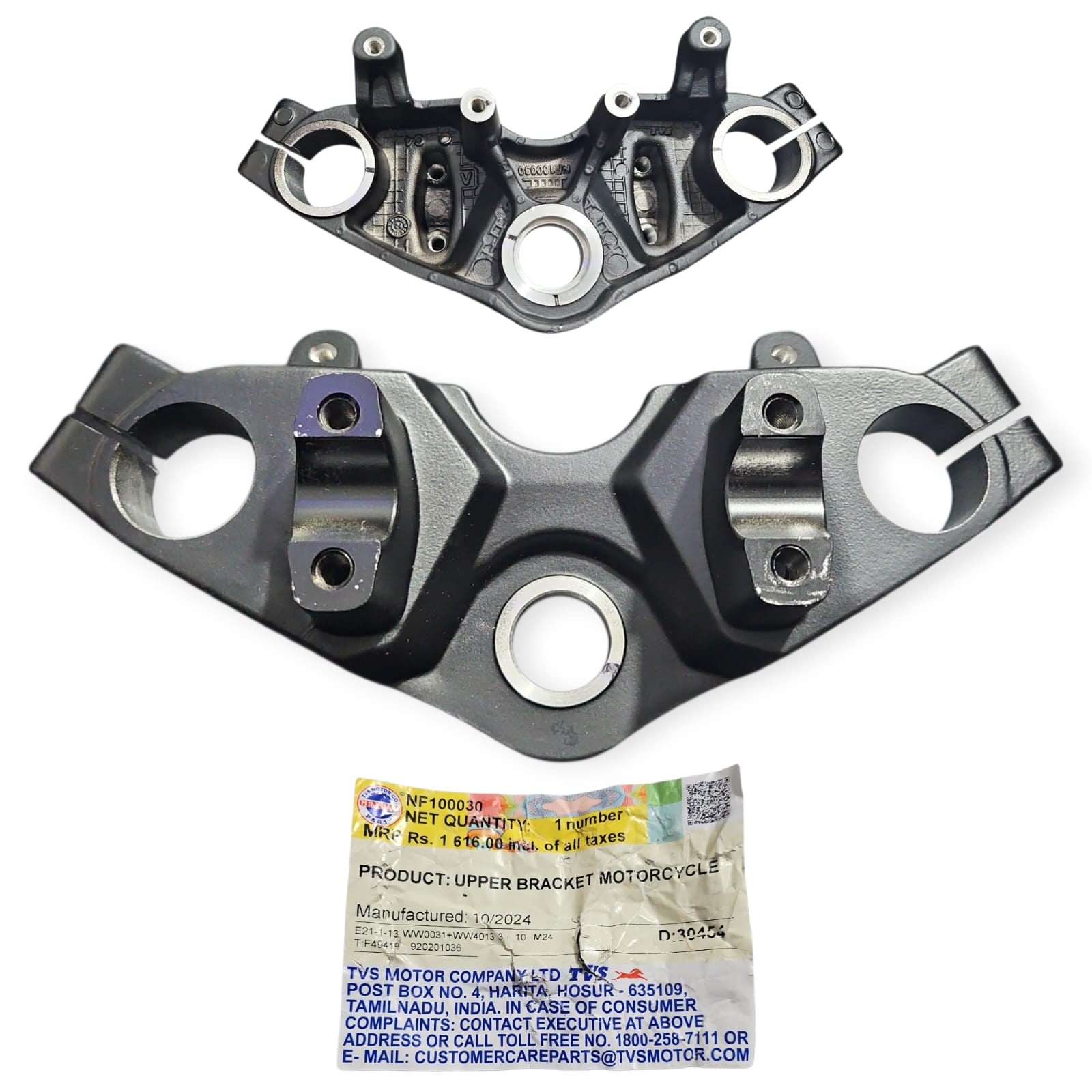 1767990089_BASE20DE20TIMON20INF.jpeg BASE PUENTE DE TIMON INFERIOR APACHE 160 4V TVS - Imagen 1