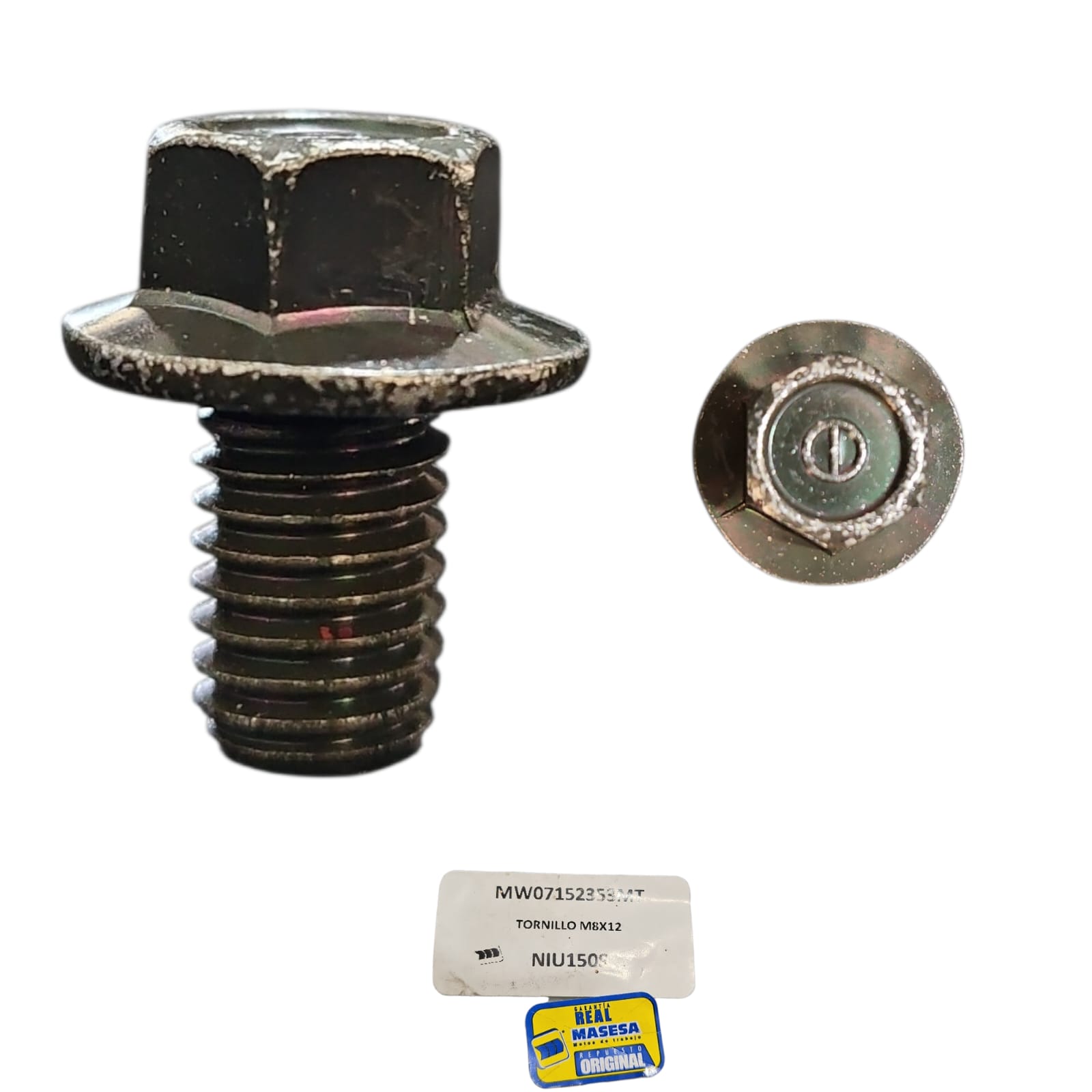 1768949869_TORNILLO20DRENADO2028229.jpeg TORNILLO M8X12 DRENADO CAJA TRANSMISCION NIU 150L 150S MRT - Imagen 1