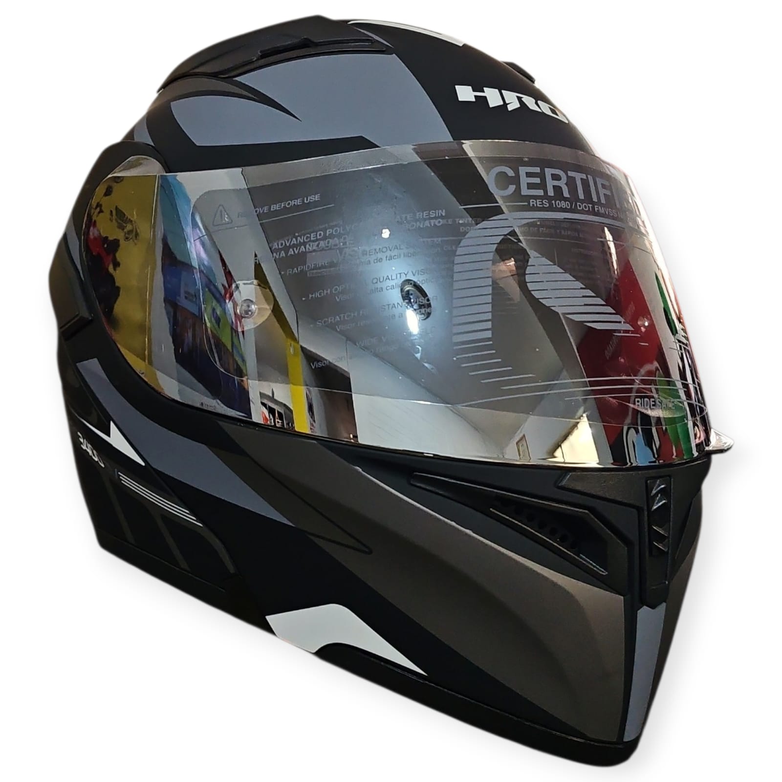 1770935252_GASCO20GRIS20MAT.jpeg CASCO MODULAR NEGRO MATE GRIS IOQUE HRO 3400 HRO - Imagen 1