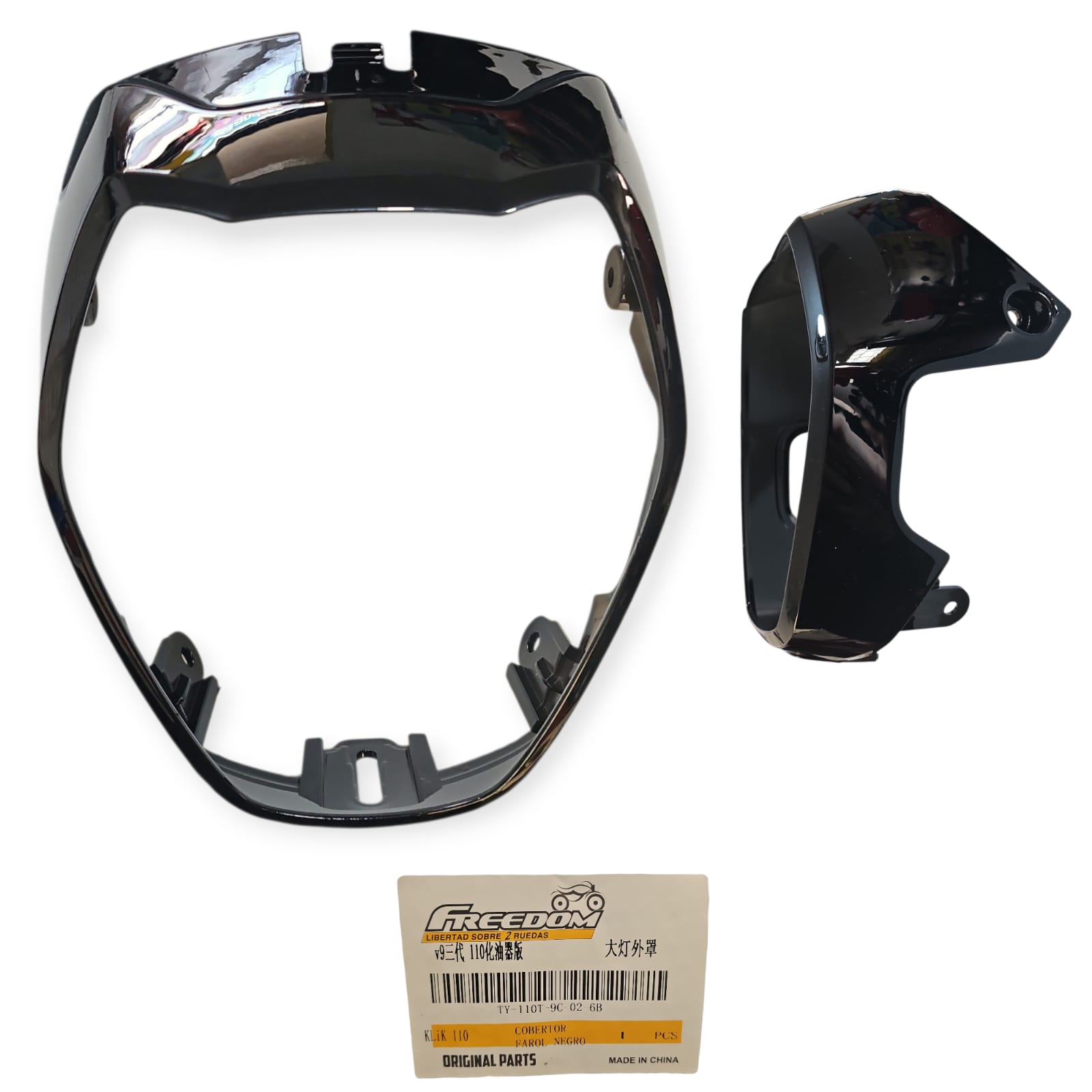 1773275565_COBER20FAROL20NEGRO.jpeg COBERTOR DE FAROL SILVIN KLIK 110 FREEDOM - Imagen 1