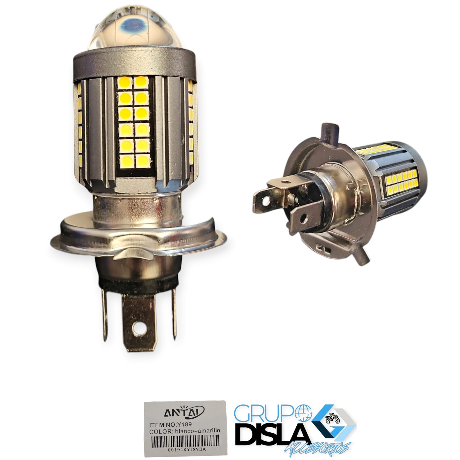 1773972516_BOMBI20H4.jpeg FOCO BOMBILLA 4V MULTI LED BICOLOR LUPA ANTAI - Imagen 1