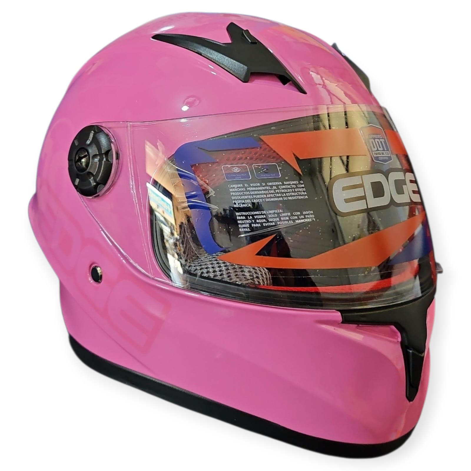 1774550197_CASCO20ROSADO20NIC391.jpeg CASCO INTEGRAL NIÑA CHAMPION ROSADO BRILLANTE VI: TRANS EDGE - Imagen 1