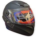 CASCO INTEGRAL NIÑOS CHAMPION NEGRO MATE VI: TRANS NIÑO