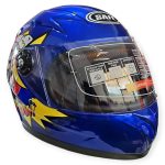 CASCO INTEGRAN NIÑO PUÑO POW AZUL BRILLANTE