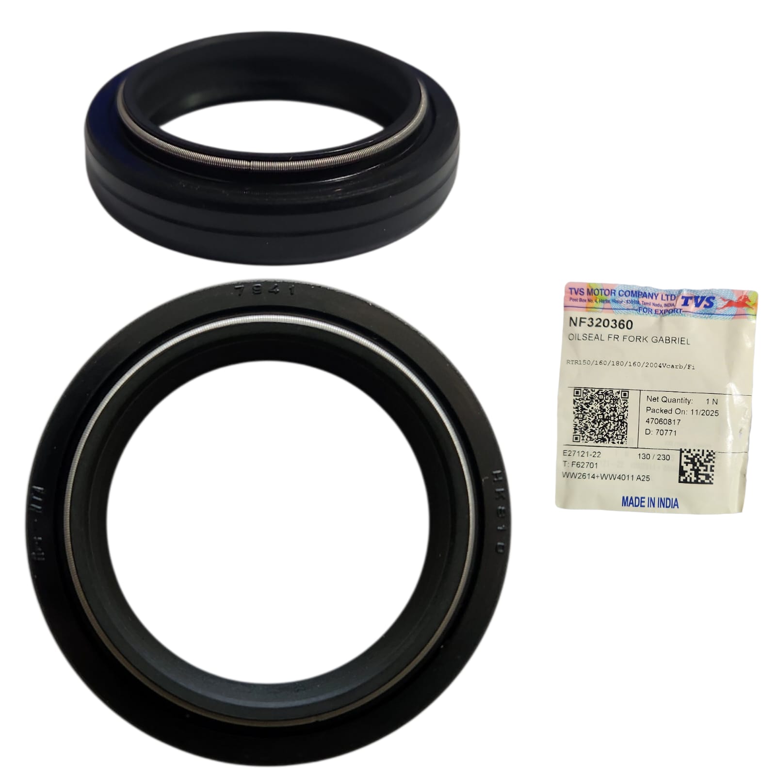 1775871783_RETENE204V.jpeg RETENEDOR DE BARRA 32X45X8 APACHE 160 4V WT / FI TVS - Imagen 1