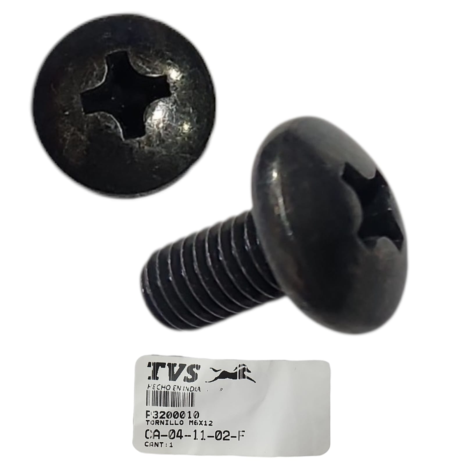 1777422081_TORN20M62028229.jpeg TORNILLO CRPH M6X12 6.8 APACHE 160 4V FI TVS - Imagen 1