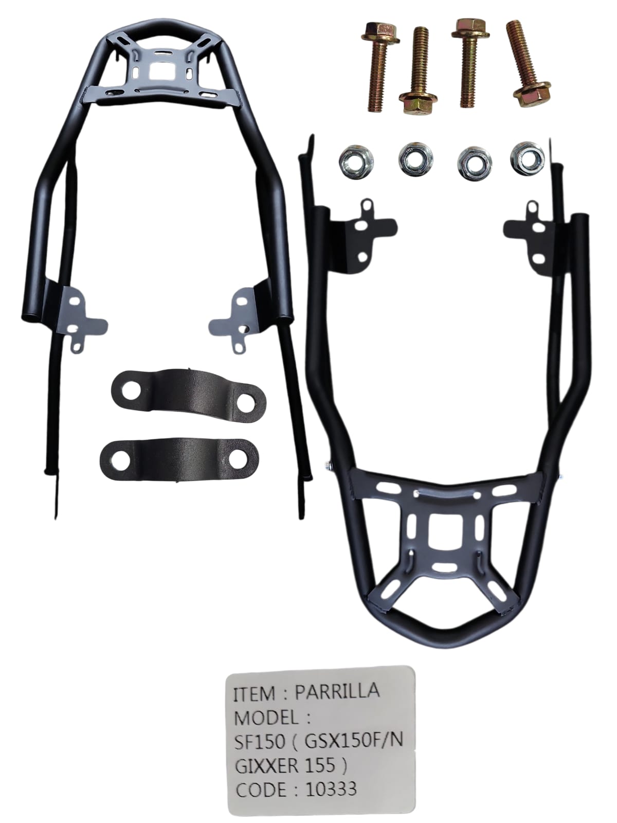 1777947628_PARRI20GIX.jpeg PARRILLA TRASERA NEGRA SUZUKI SF150 GIXXER GSX150F/N 2018 - Imagen 1
