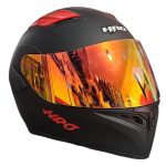 CASCO MODULAR NEGRO M/ROJO SOLID 3400 VISOR REVO HRO