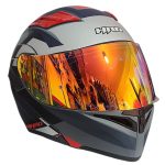CASCO MODULAR GRIS M/ROJO PROVERX ALERON ROJO VISOR REVO HRO