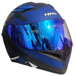 CASCO MODULAR GRIS MATE BLANCO AZUL PROVERX VISOR REVO HRO