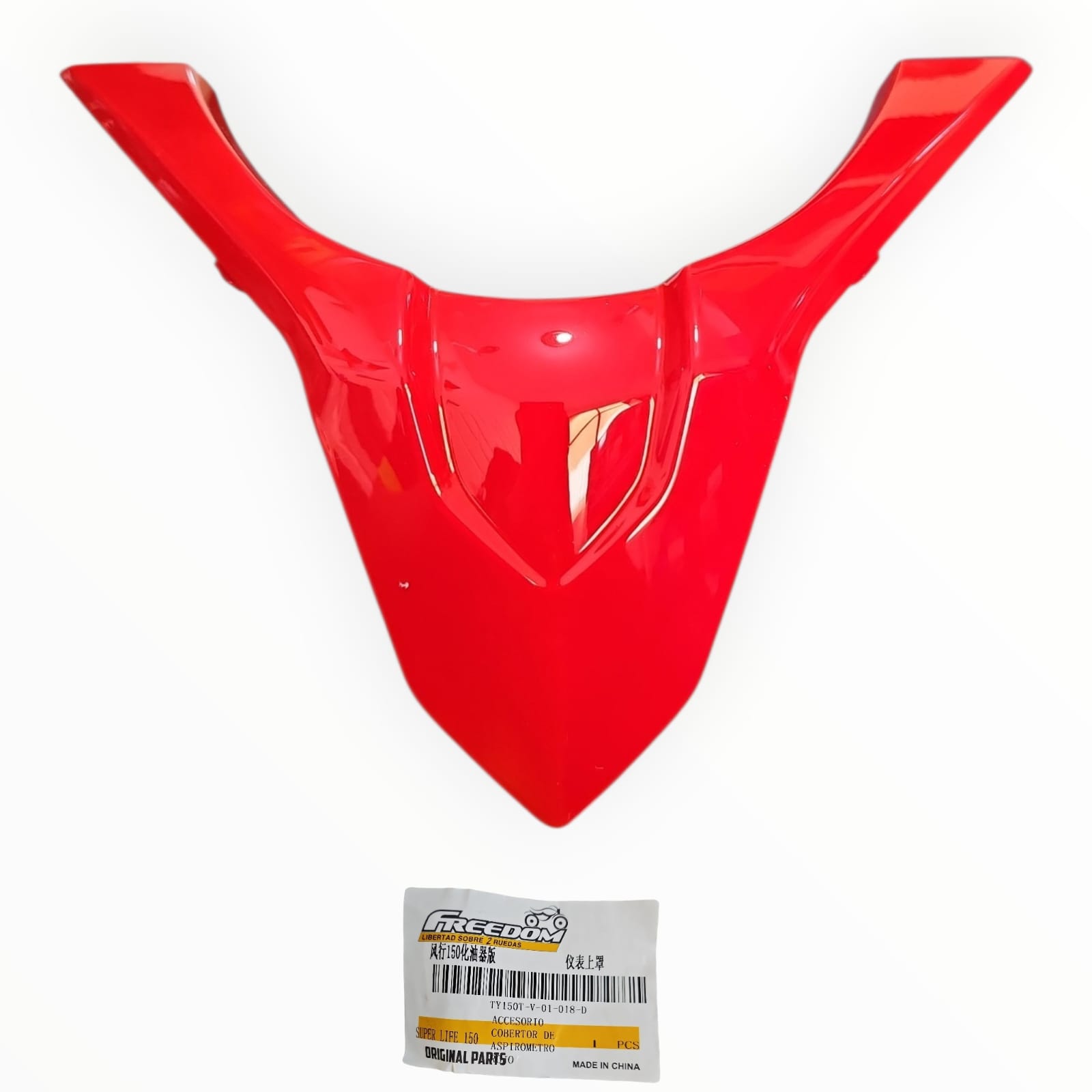 1779417910_COBER20ROJO.jpeg COBERTOR DE TABLERO 1 ROJO BRILLANTE SUPER LIFE 150 FREEDOM - Imagen 1