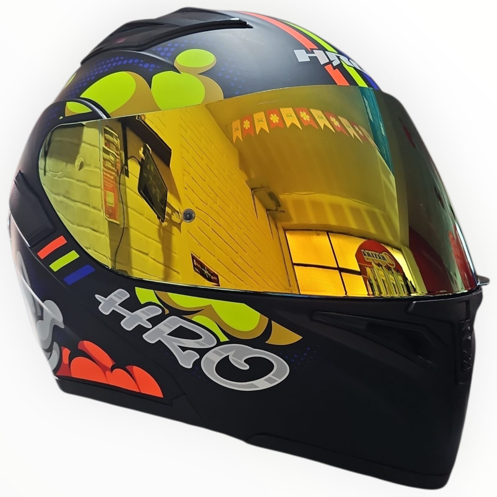 1779731904_CASCO20ROCK20AMA.jpeg CASCO MODULAR NEGRO MATE AMARILLO ROCK 3400 HRO - Imagen 1