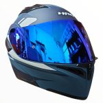 CASCO MODULAR AZUL MATE GRIS AKBAR VISOR REVO 3400 HRO