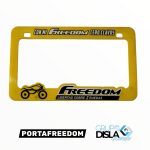 PORTAPLACA AMARRILLO FREEDOM
