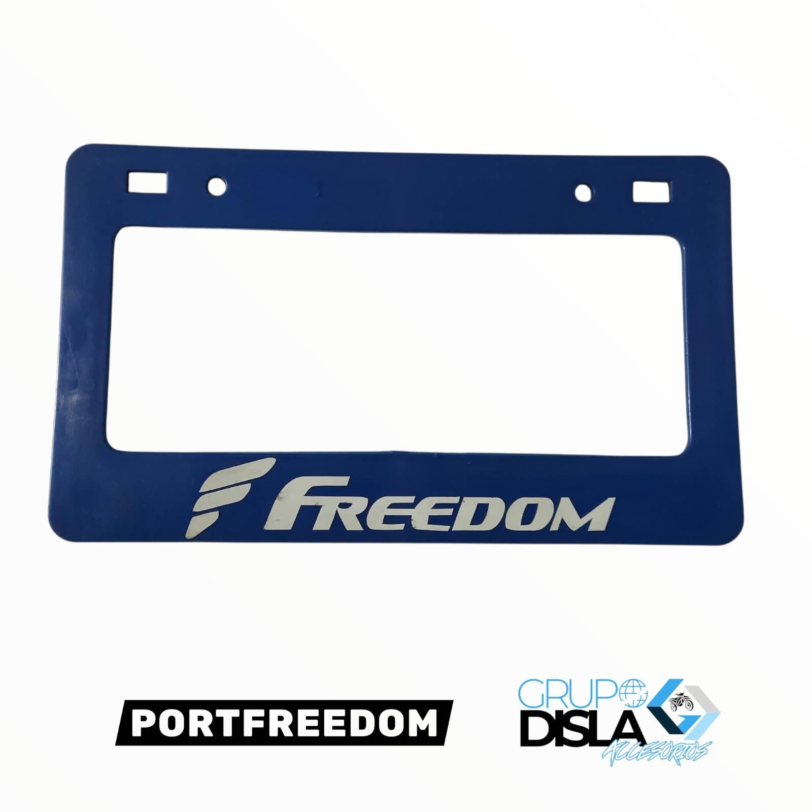 1788561034_PORT20FREEDOM.jpeg PORTAPLACA AZUL FREEDOM - Imagen 1