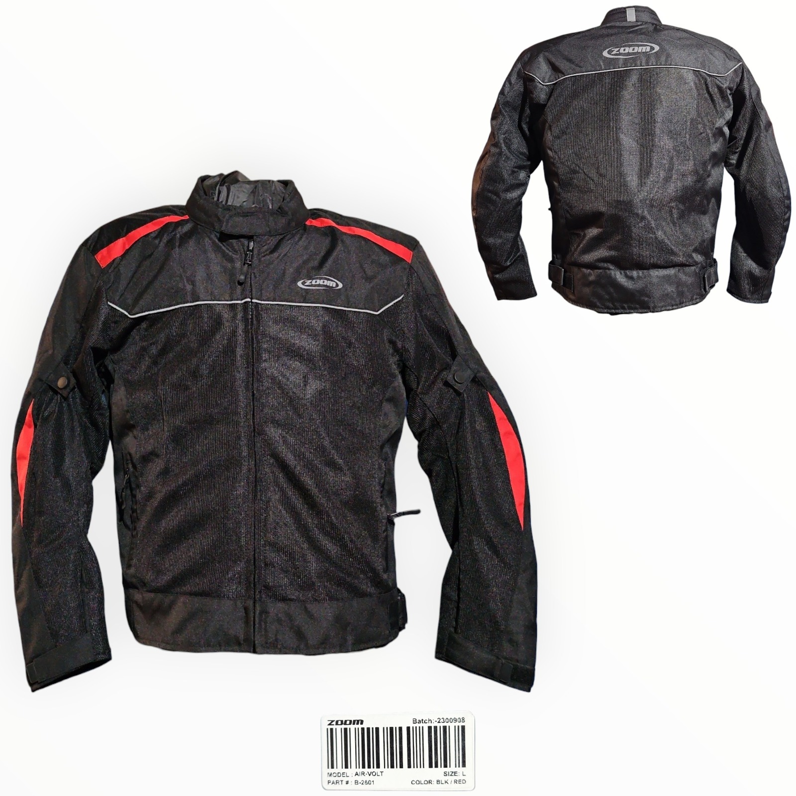 1790041213_CHUMPA20ZOOM.jpeg CHUMPA/JACKET MESH NEGRA ROJO ZOOM - Imagen 1