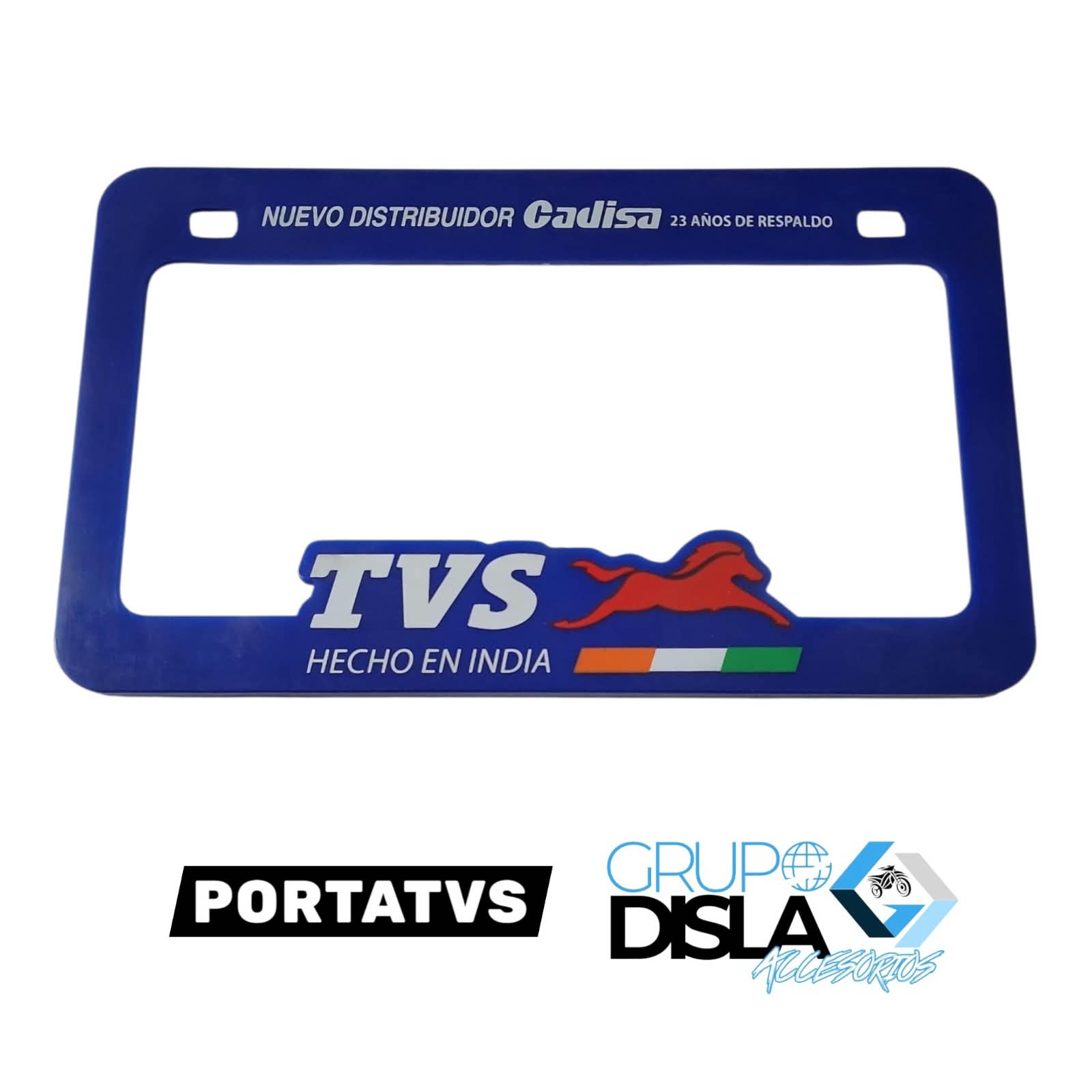 1790444311_PORTA20PLA20TVS.jpeg PORTAPLACA AZUL TVS - Imagen 1